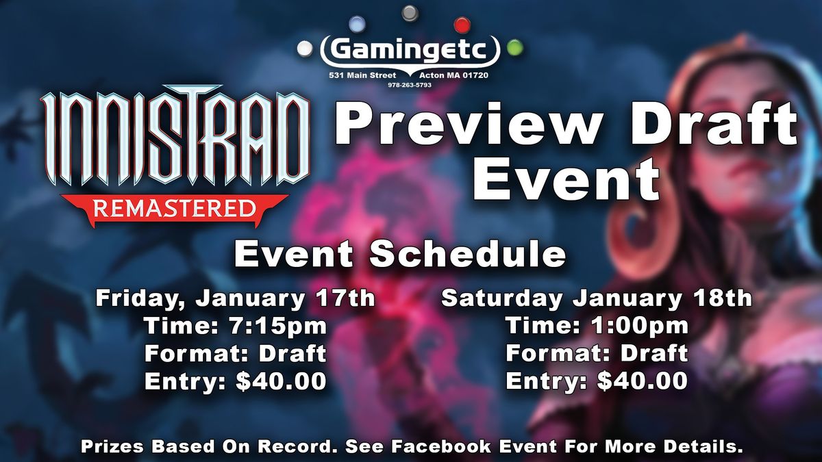 Innistrad Remastered Preview Event