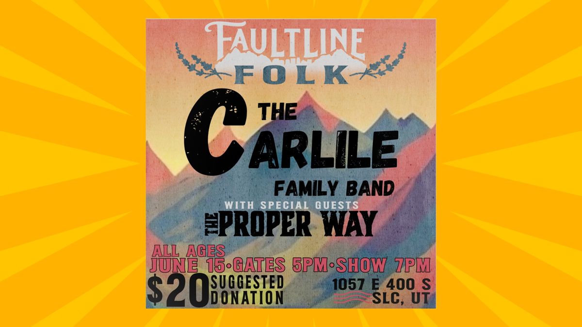 The Carlile Family Band at Faultline Folk