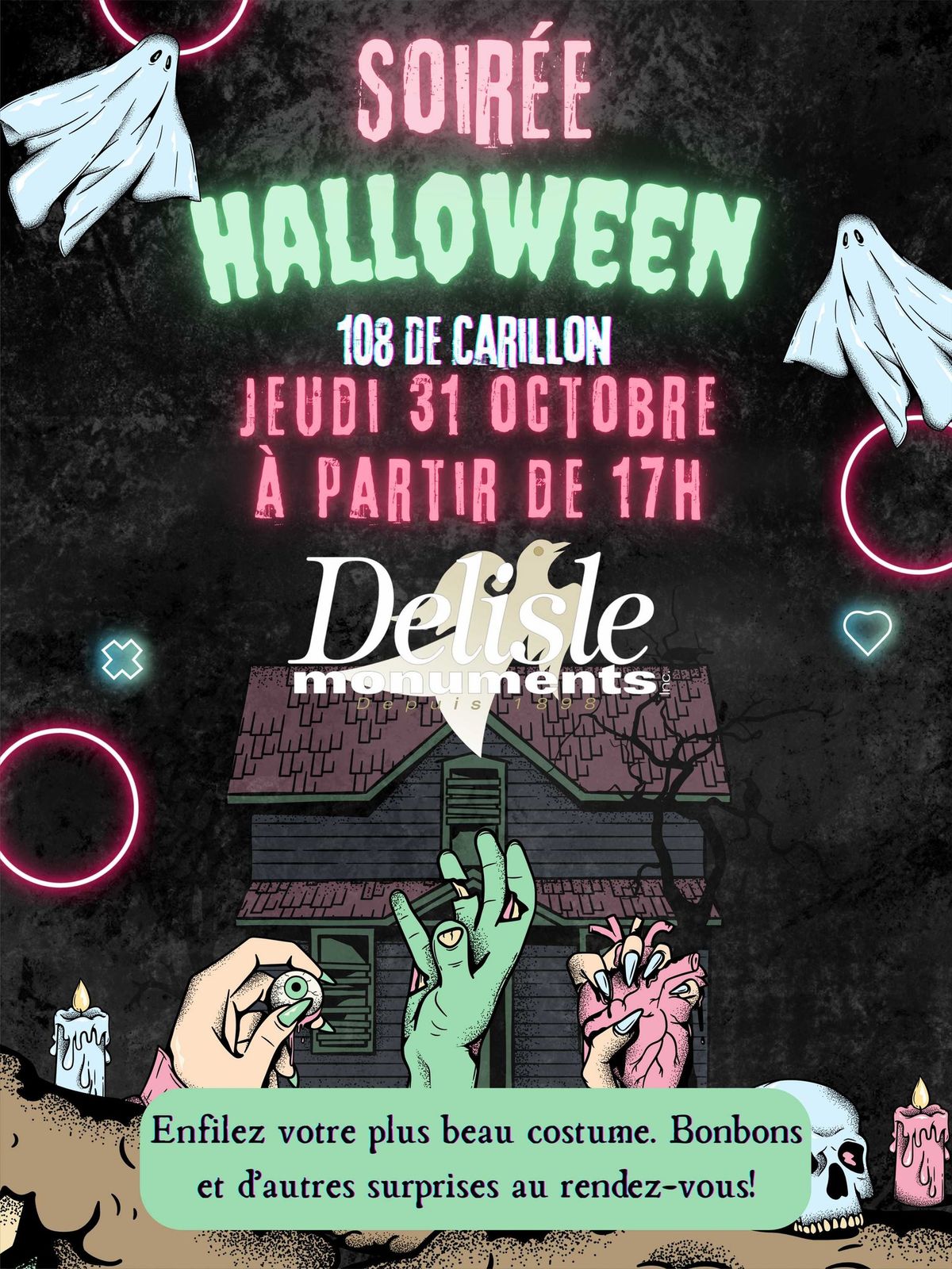 Soir\u00e9e HALLOWEEN - Delisle Monuments Inc.