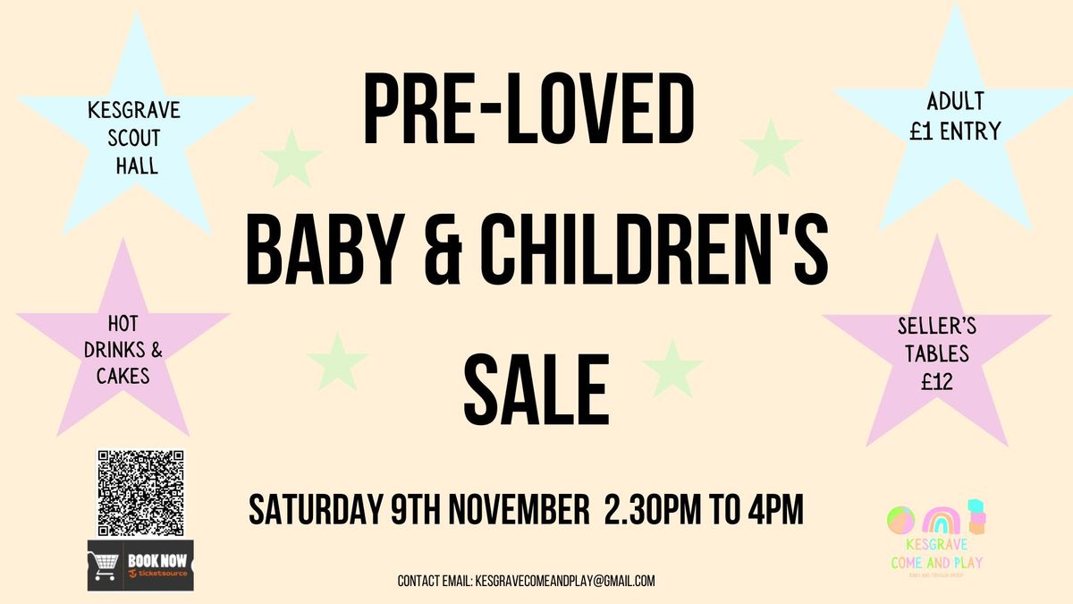 Kesgrave Come and Play Pre-Loved Baby and Children's Sale