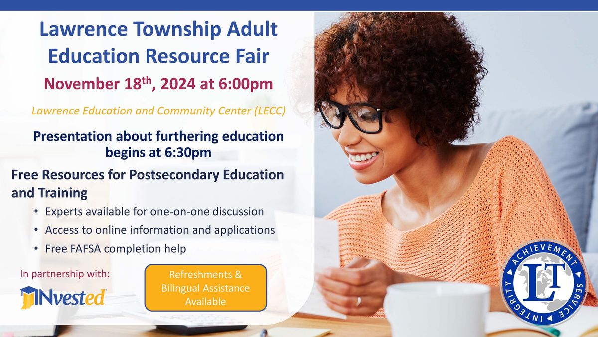 Lawrence Township Adult Education Resource Fair