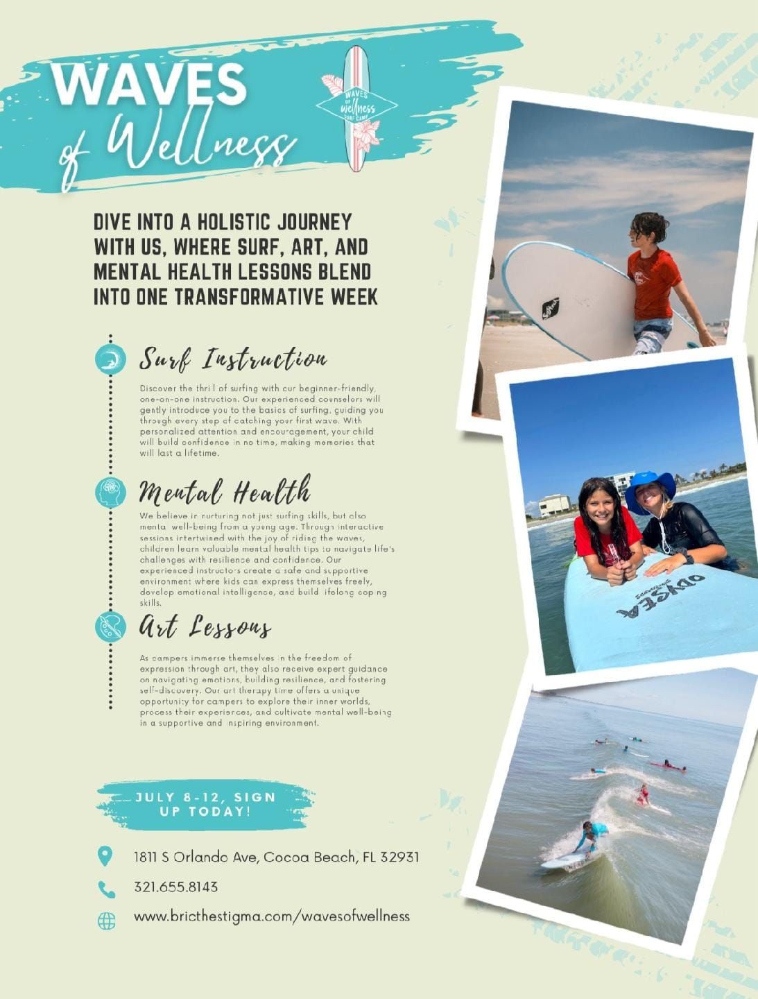 Sober Surfers Int'l and Waves of Wellness Childrens Summer Surf Experience 