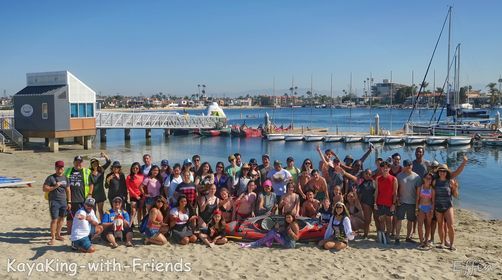 Lee Way Rocking Boat KayaKing-with-Friends, Leeway Sailing Center, Long Beach, 13 June 2021