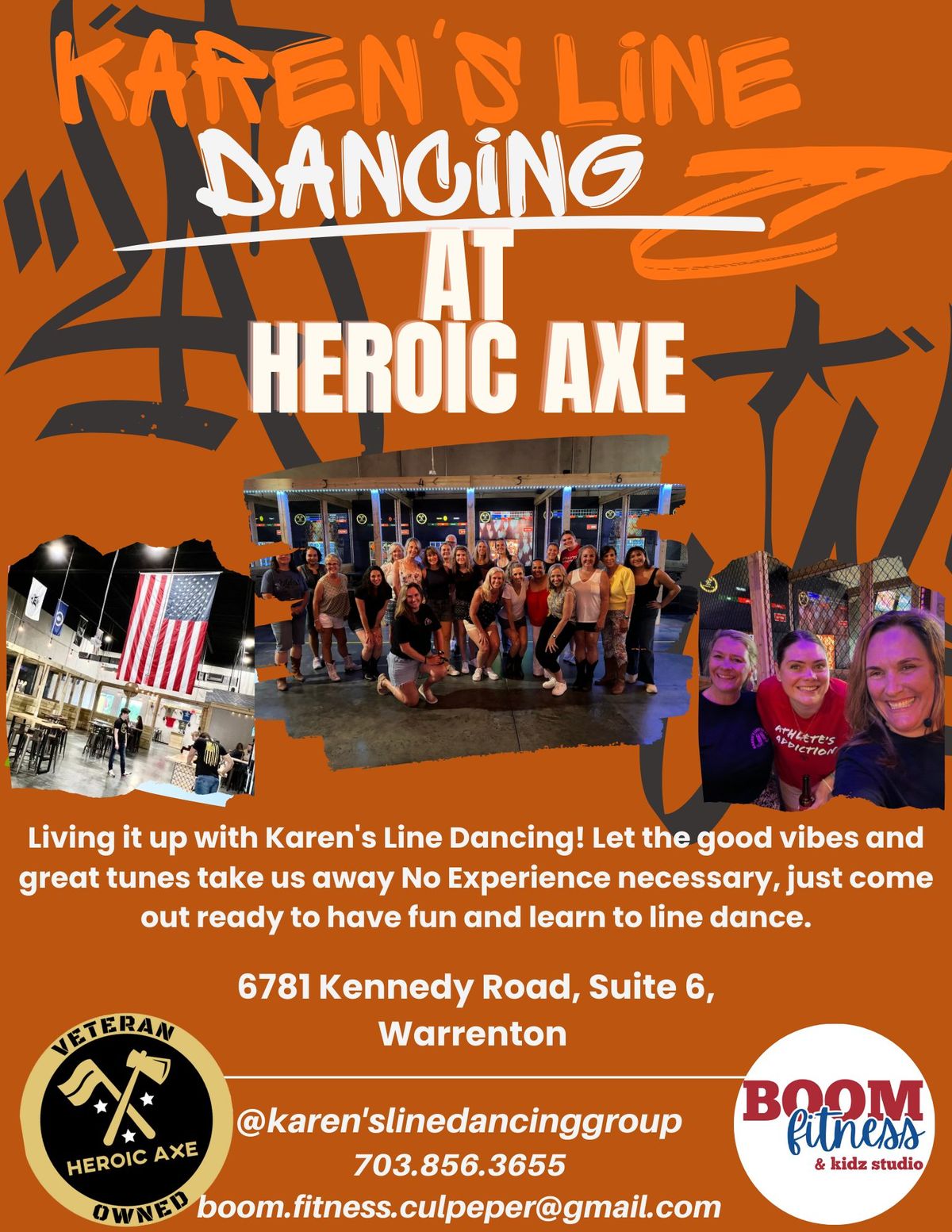 Karen's Line Dancing- BOOM Fitness at Heroic Axe