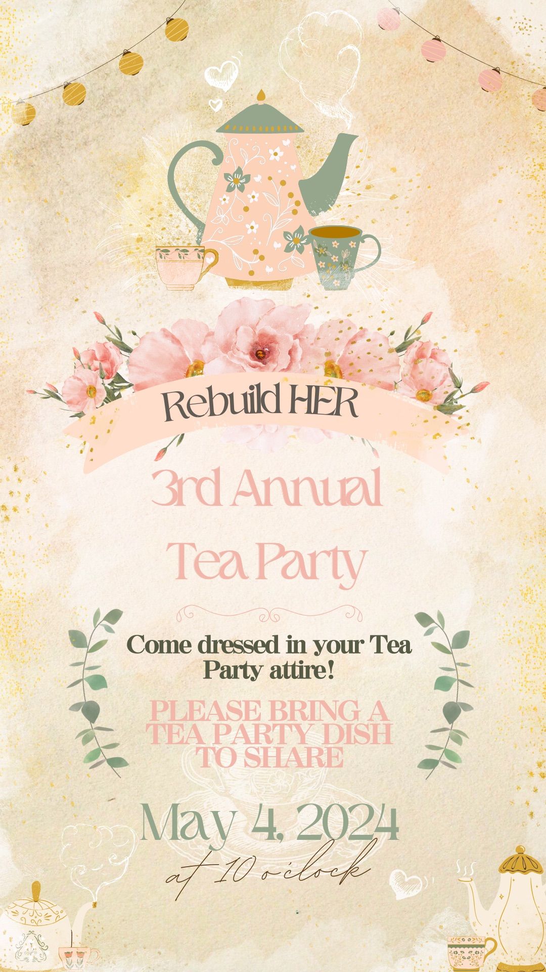 Rebuild HER 3rd Annual Tea Party 
