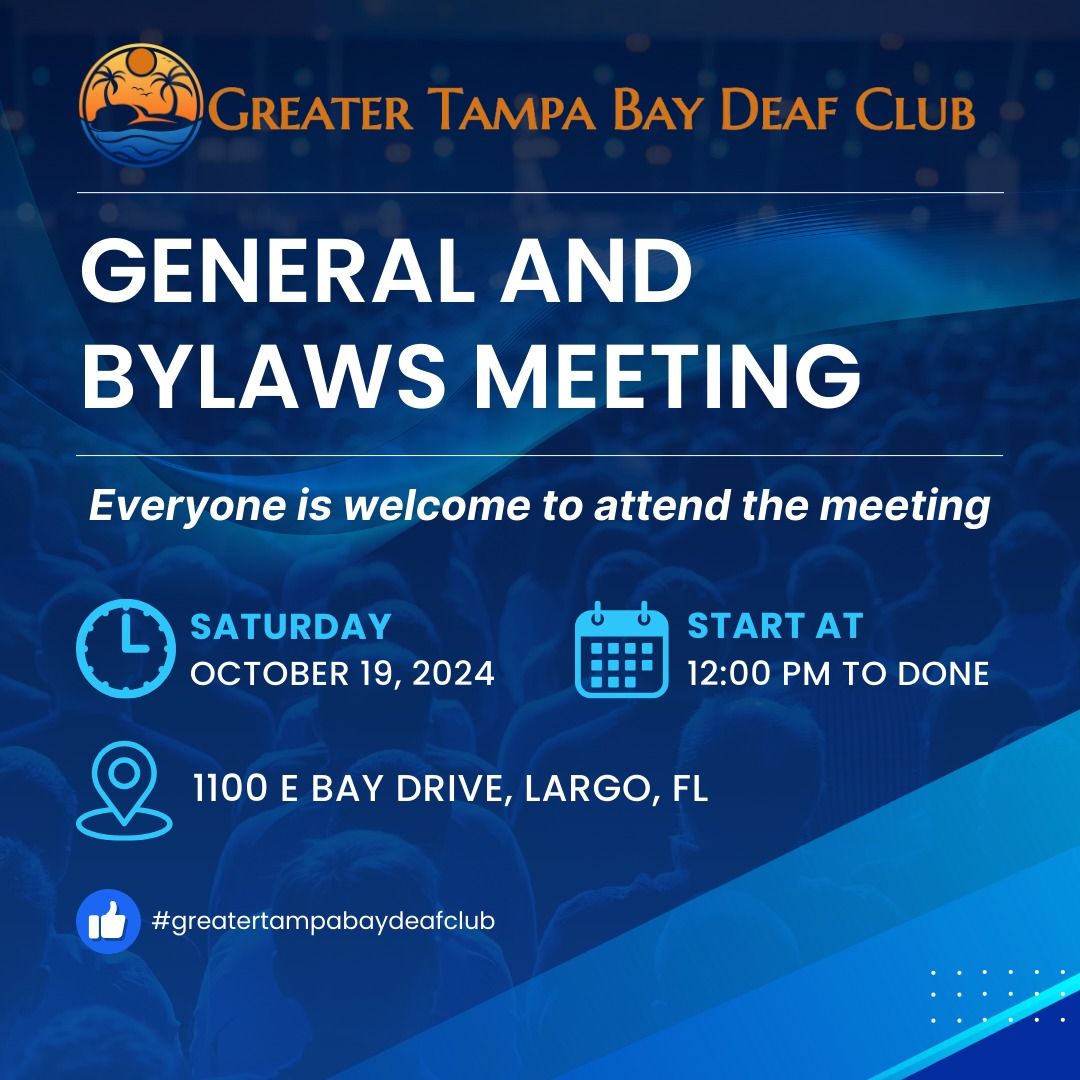 GTBDC General and Bylaws Meeting