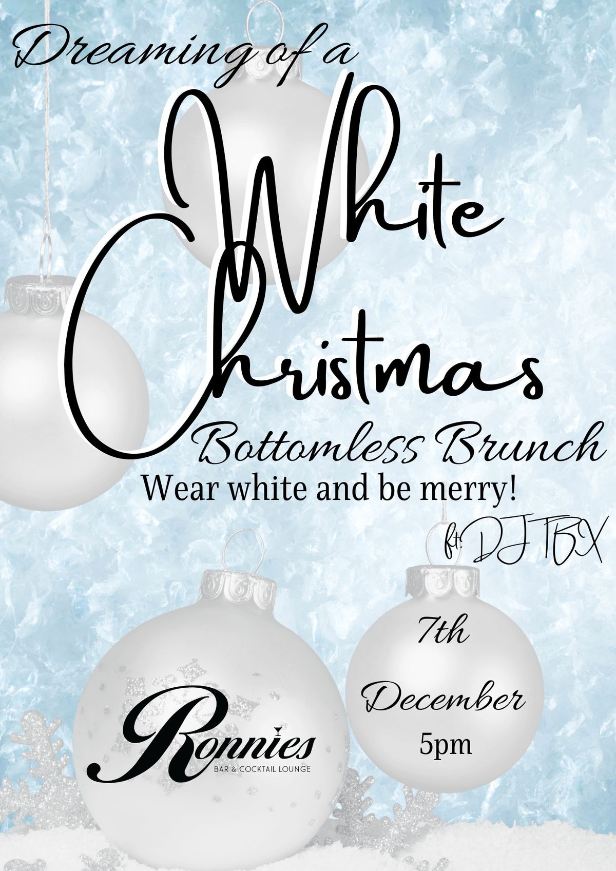 White Christmas Bottomless Brunch 