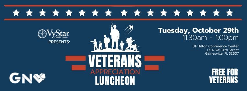 2024 Greater Gainesville Chamber of Commerce Veterans Appreciation Luncheon Presented by VyStar