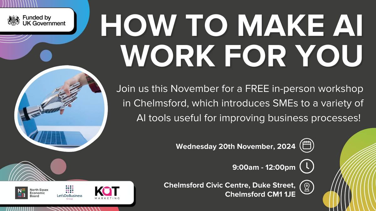 How to make AI work for you - Chelmsford