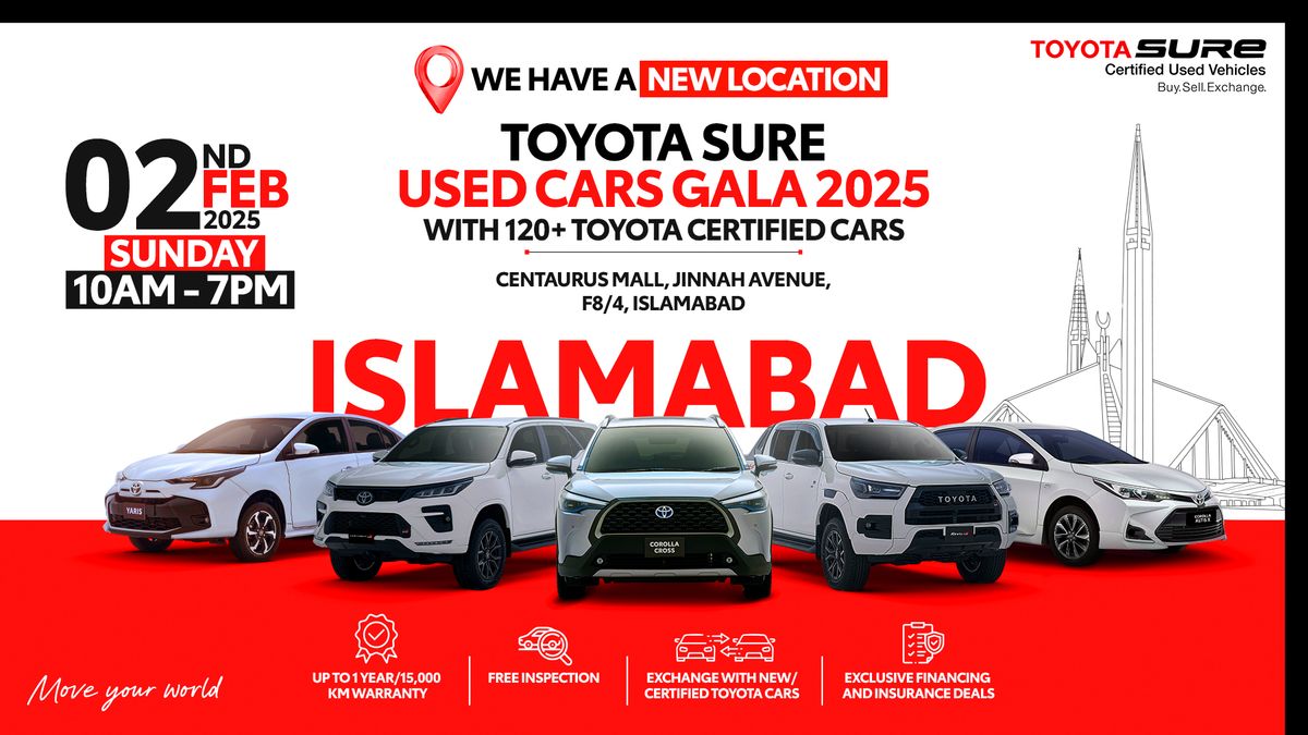 Toyota Sure Used Car Gala Islamabad 2025