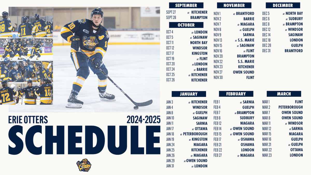 Parking Erie Otters at Brampton Steelheads