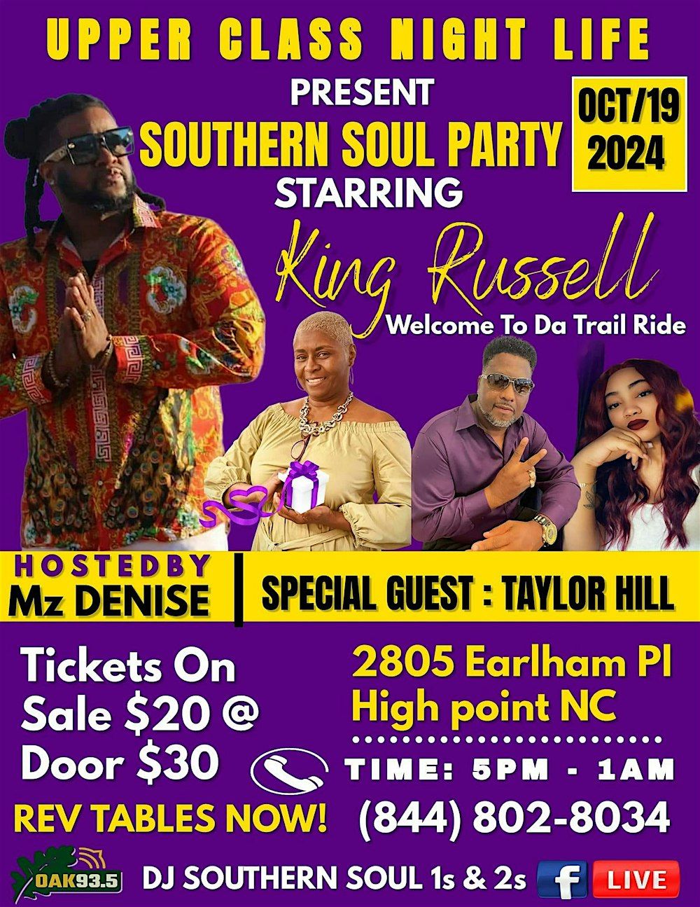 A & T ALUMNI -1ST ANNUAL SOUTHERN SOUL PARTY-UPPERCLASS NIGHT LIFE