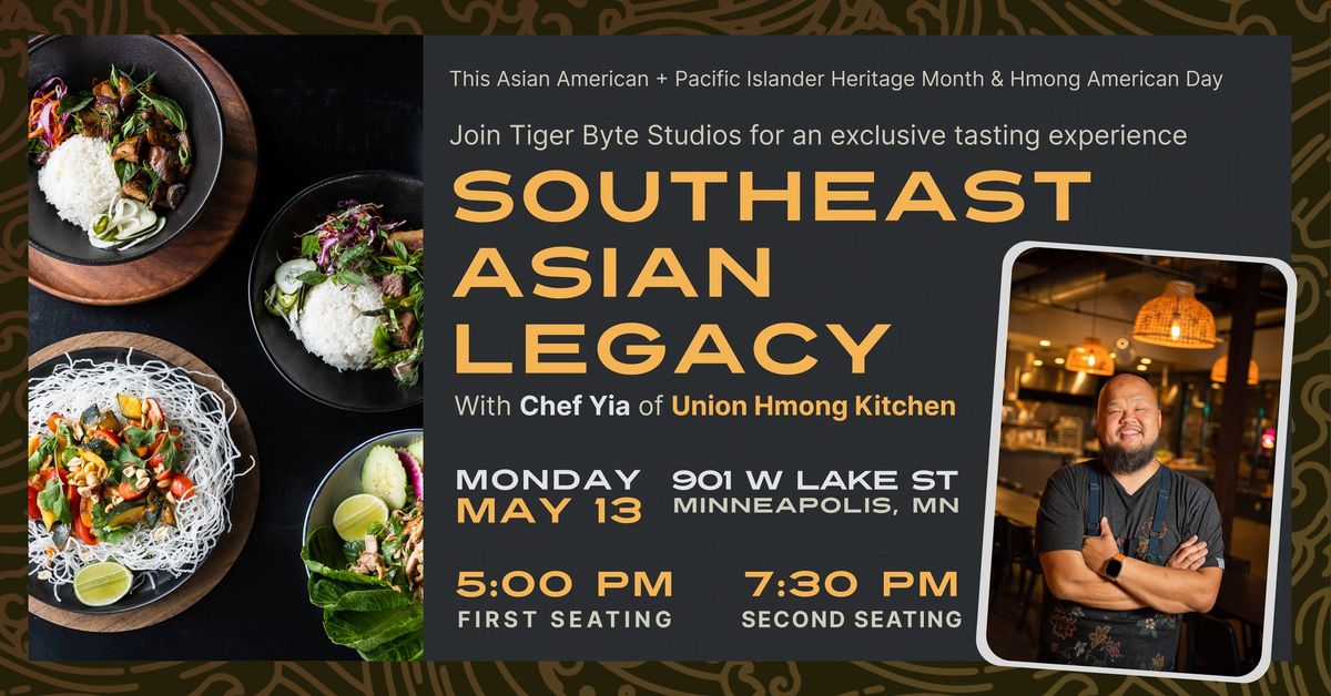 Southeast Asian Legacy Tasting Experience with Chef Yia