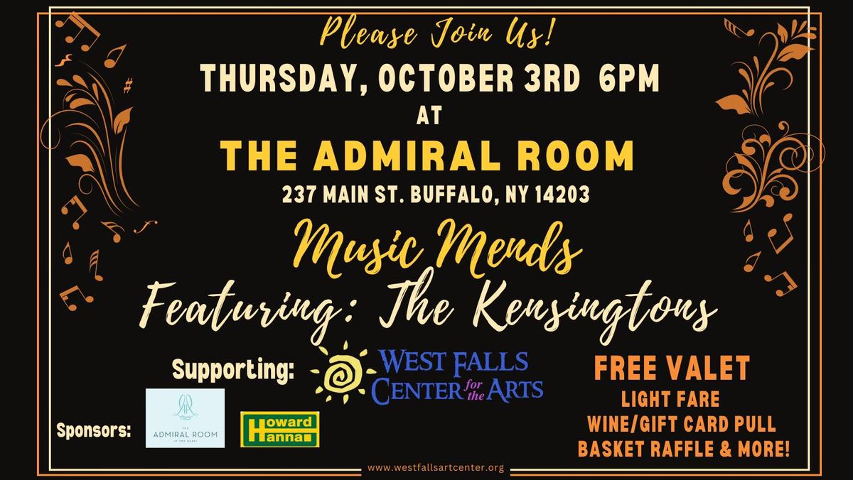 "Music Mends" WFCA Fundraiser at the Admiral Room!