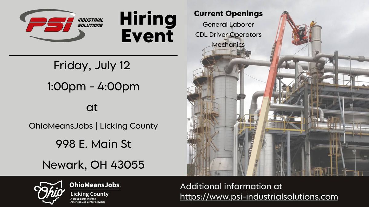 PSI Industrial Solutions Hiring Event