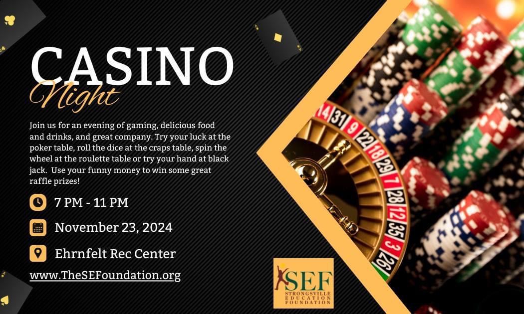 2nd Annual Casino Night Presented by the Strongsville Education Foundation