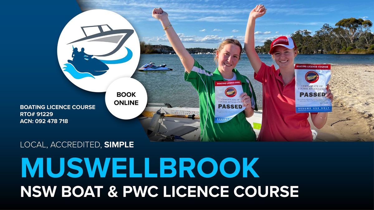 Muswellbrook Boat & PWC Licence Course