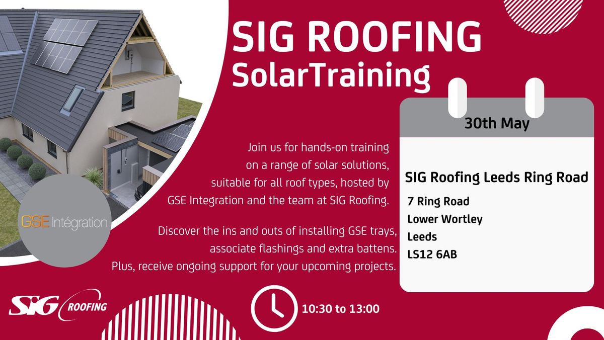 SIG Roofing Leeds Ring Road - Solar Training