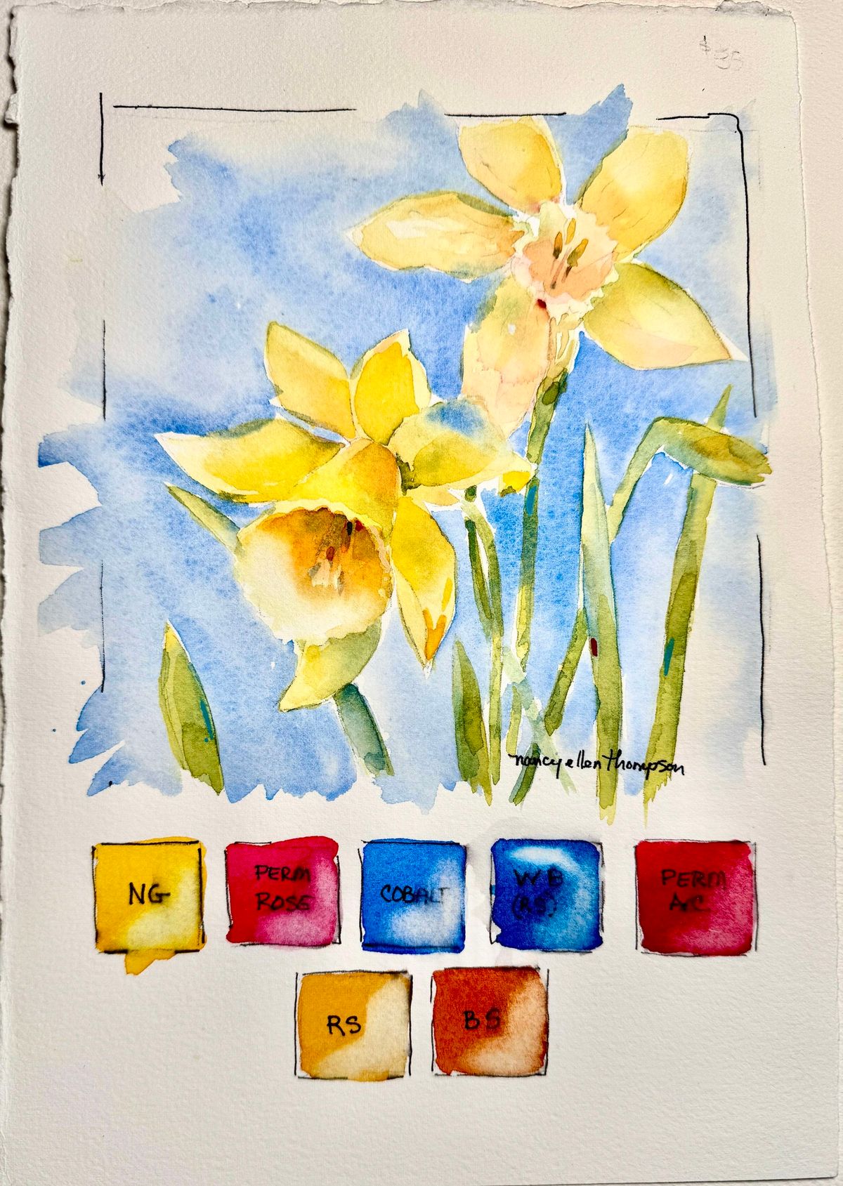 Watercolor Workshop-Daffodils