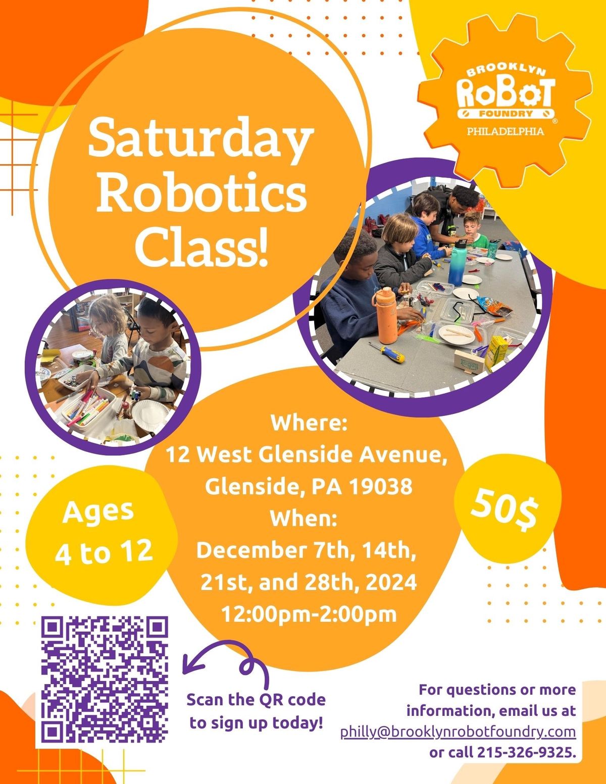 2-hr Saturday Robotics Boot Camp 