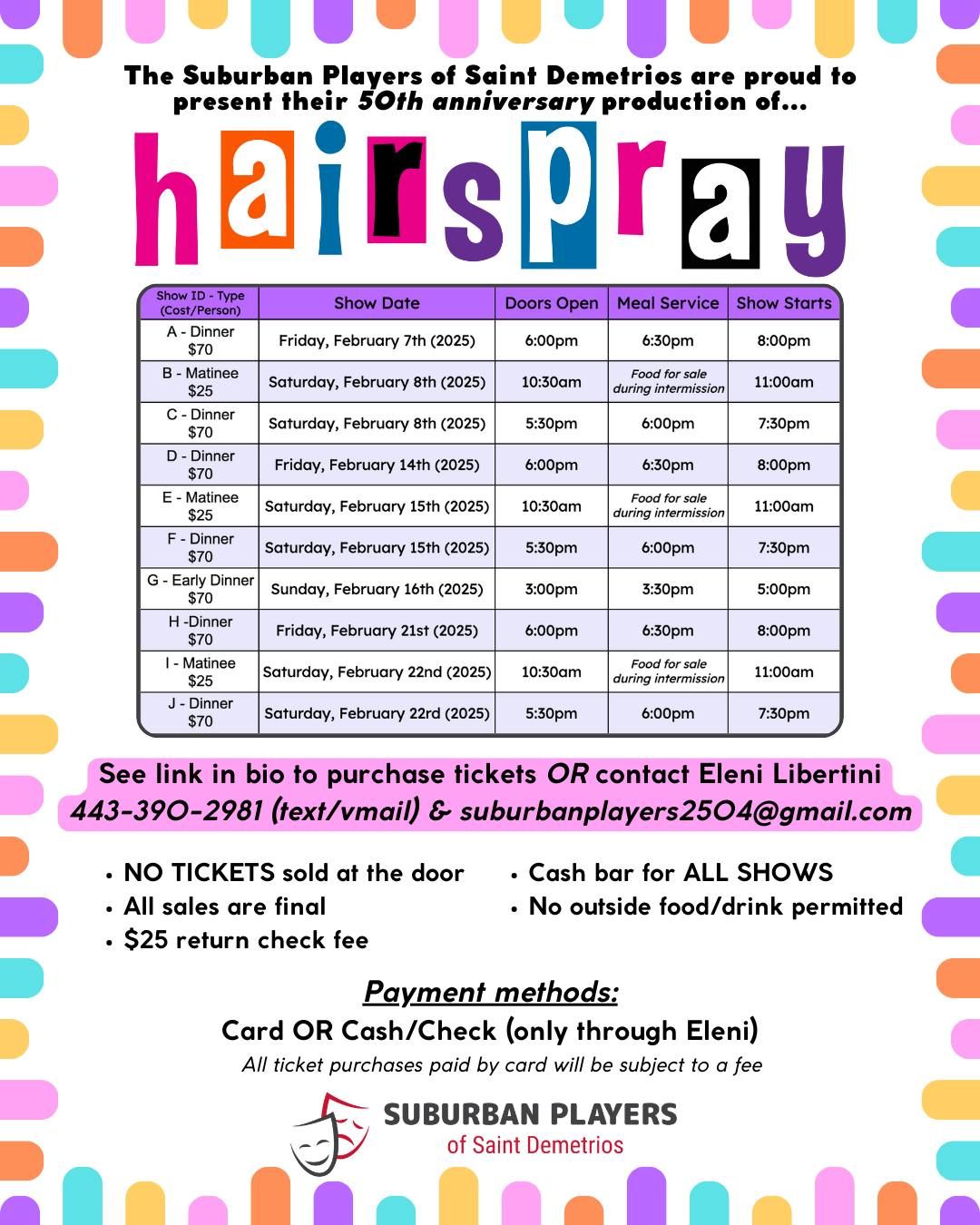 Suburban Player's 50th Anniversary - Hairspray!