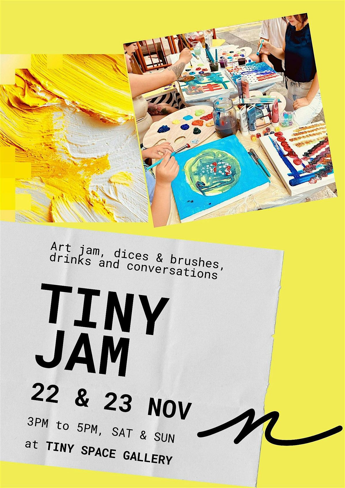 Tiny Jam! Dices & Brush - Art Jam & Fun!
