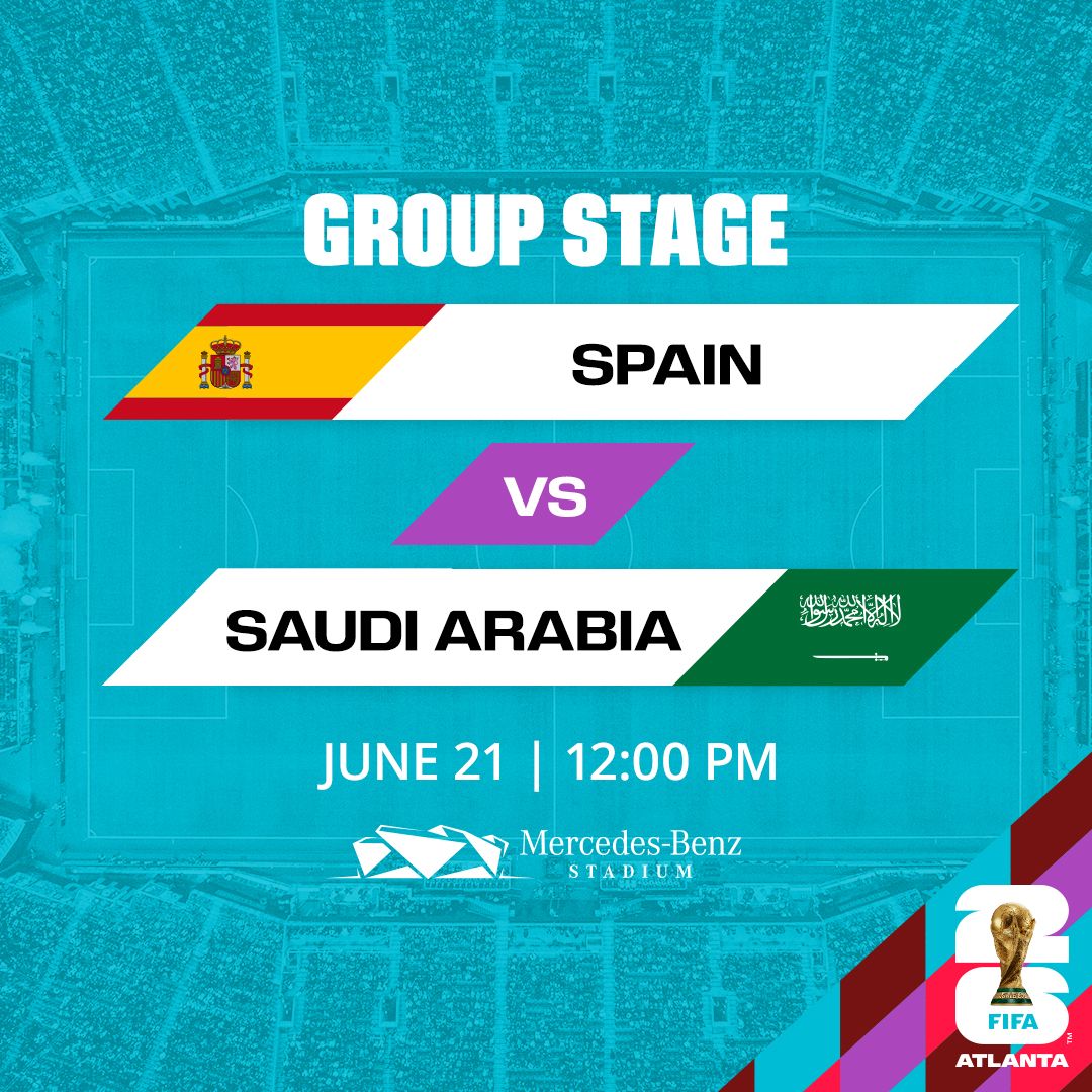 FIFA World Cup 26: Group H: Spain vs. Saudi Arabia - Match 38