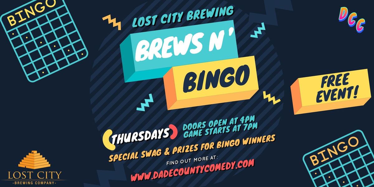 Brews N\u2019 Bingo at Lost City Brewing