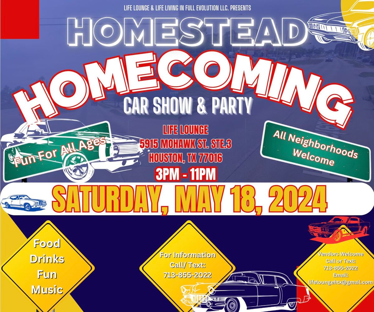 Homestead Homecoming Car Show and Party
