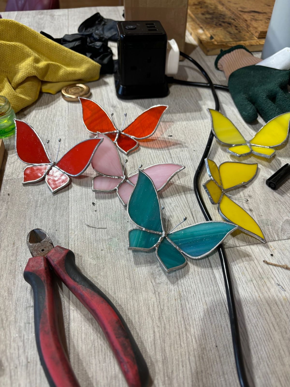 Stained glass butterfly taster session 