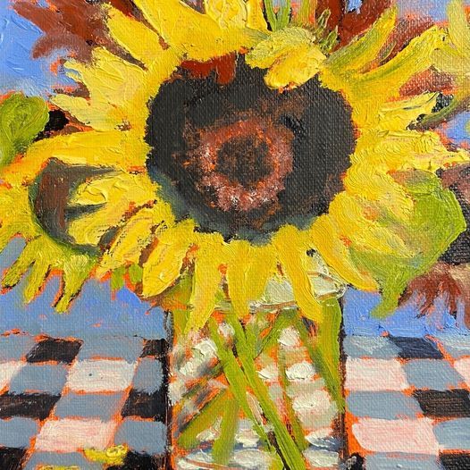 Painting Sunflowers in Oil with Mary Ellen Mueller