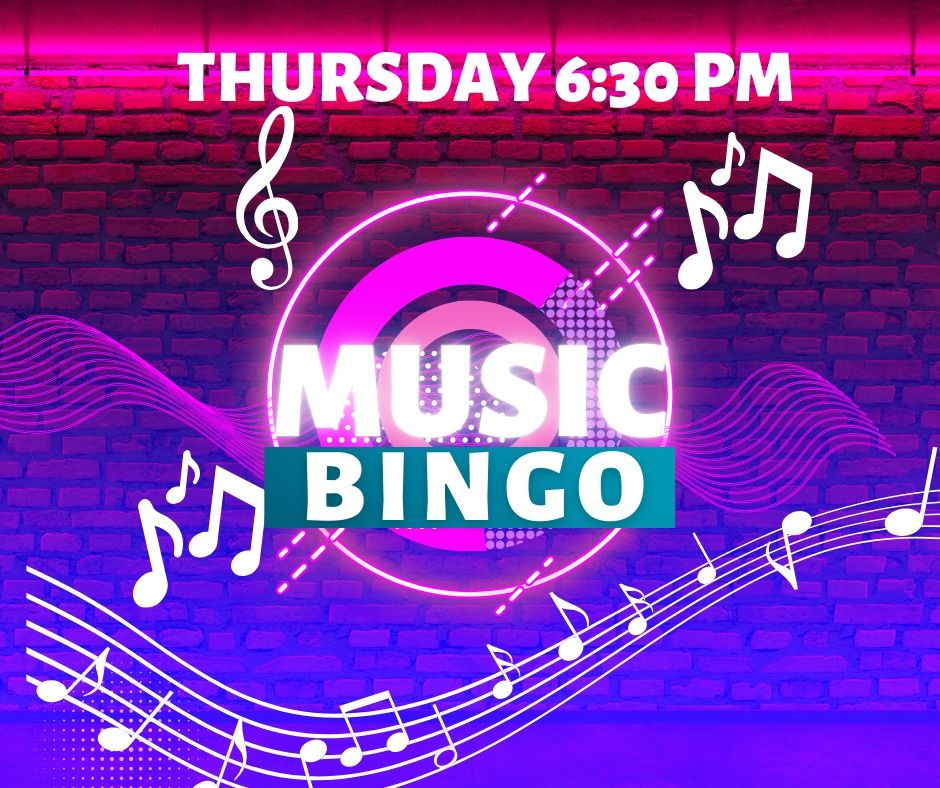 Music Bingo Thursday!!  Bar Favorites!  Sponsored by Rick McLeod at Farmers Insurance