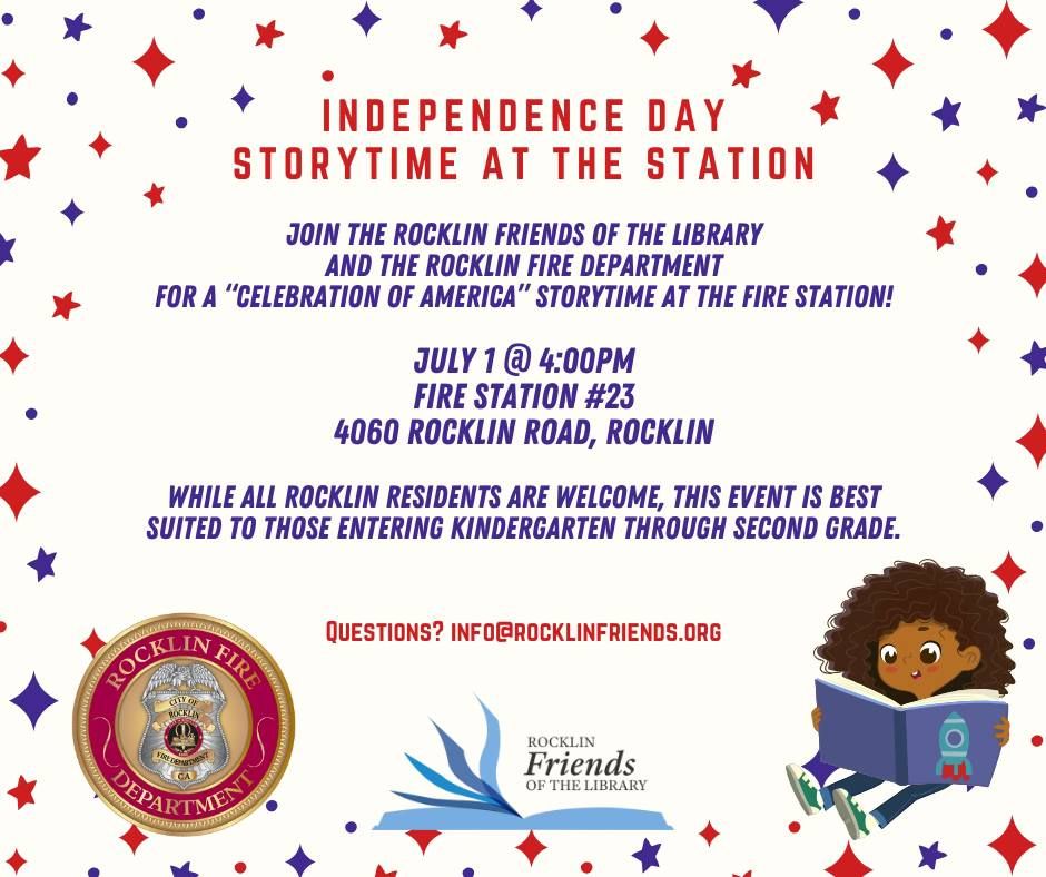 Independence Day Storytime at the Fire Station
