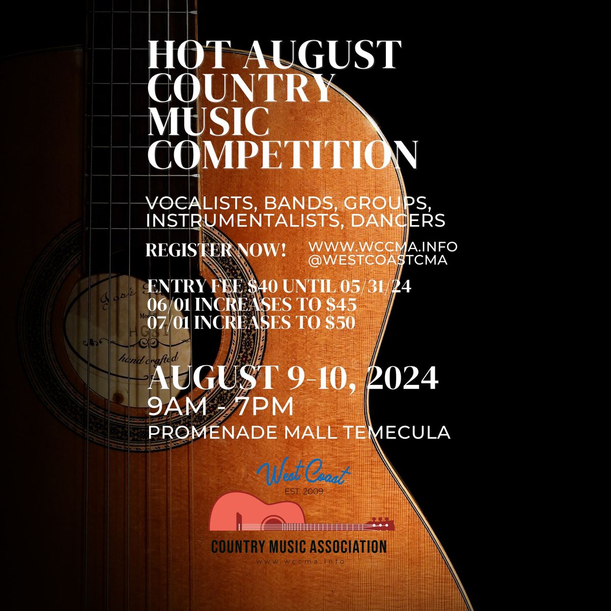 Hot August Country Music Competition 2024