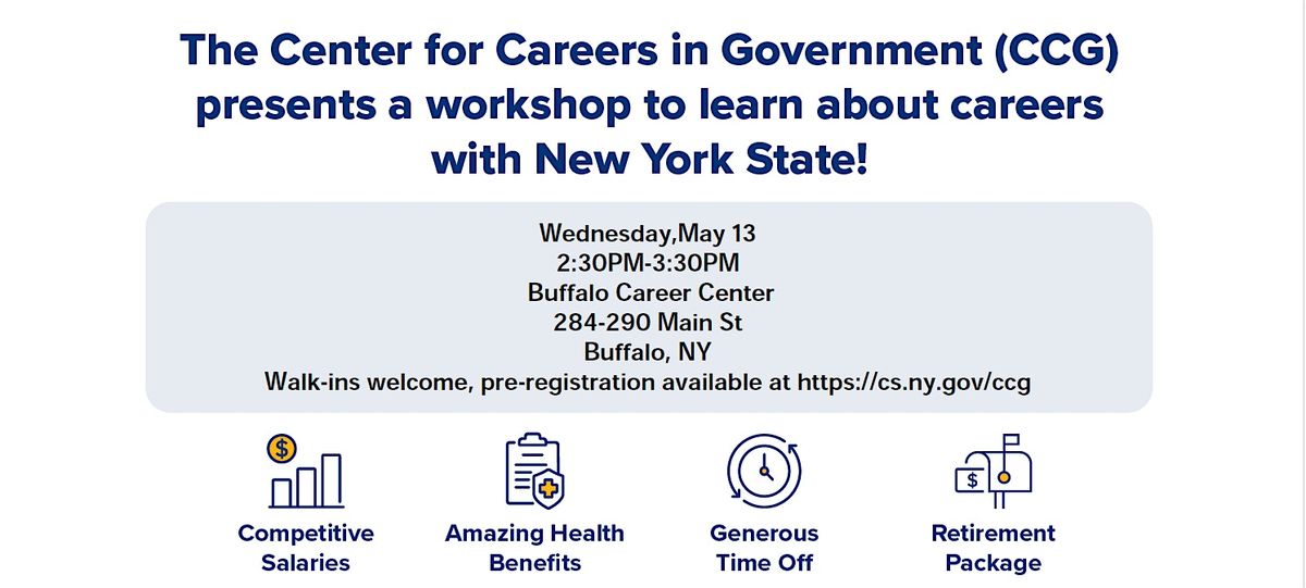Buffalo Workshop: Learn about Civil Service Careers and NY HELPS