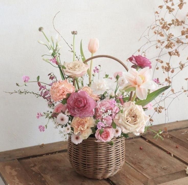 Spring Floral Basket