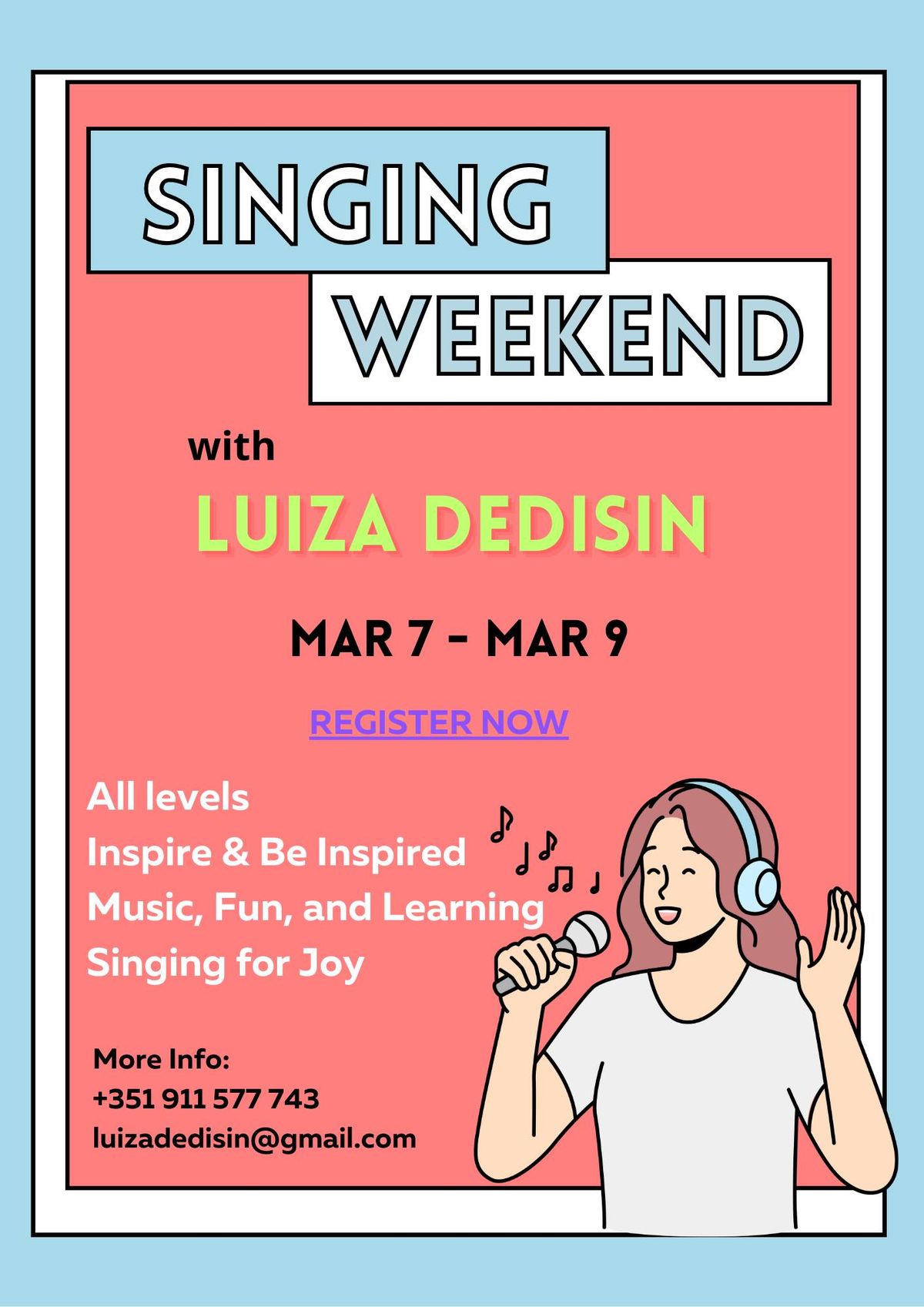 Singing Weekend with Luiza Dedisin