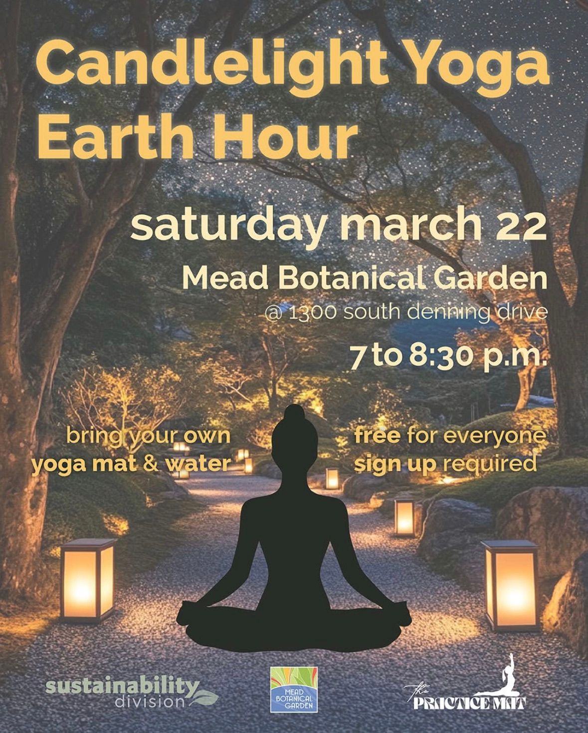 Candlelight Yoga for Earth Hour