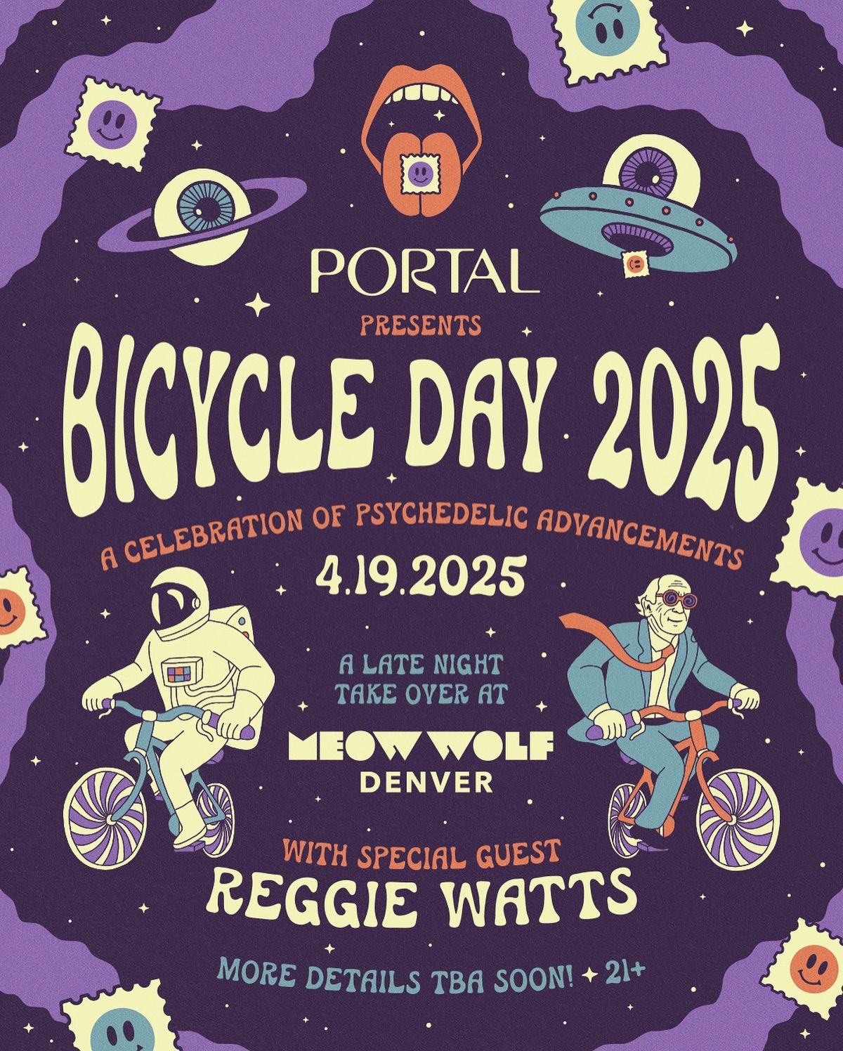 Portal Presents: Bicycle Day 2025 Late-Night Meow Wolf Denver Takeover