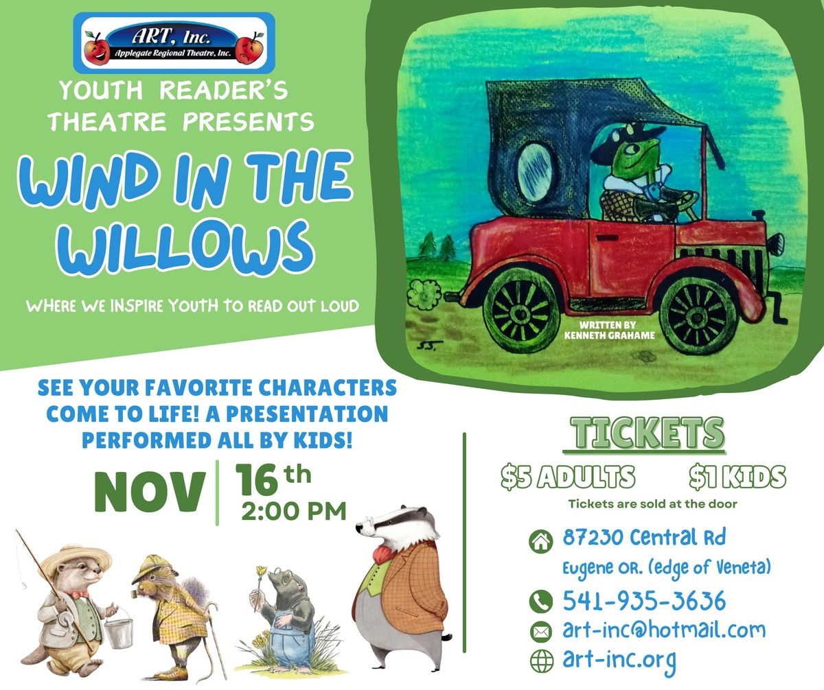 WIND IN THE WILLOWS - LIVE! Youth Reader's Theatre Presents