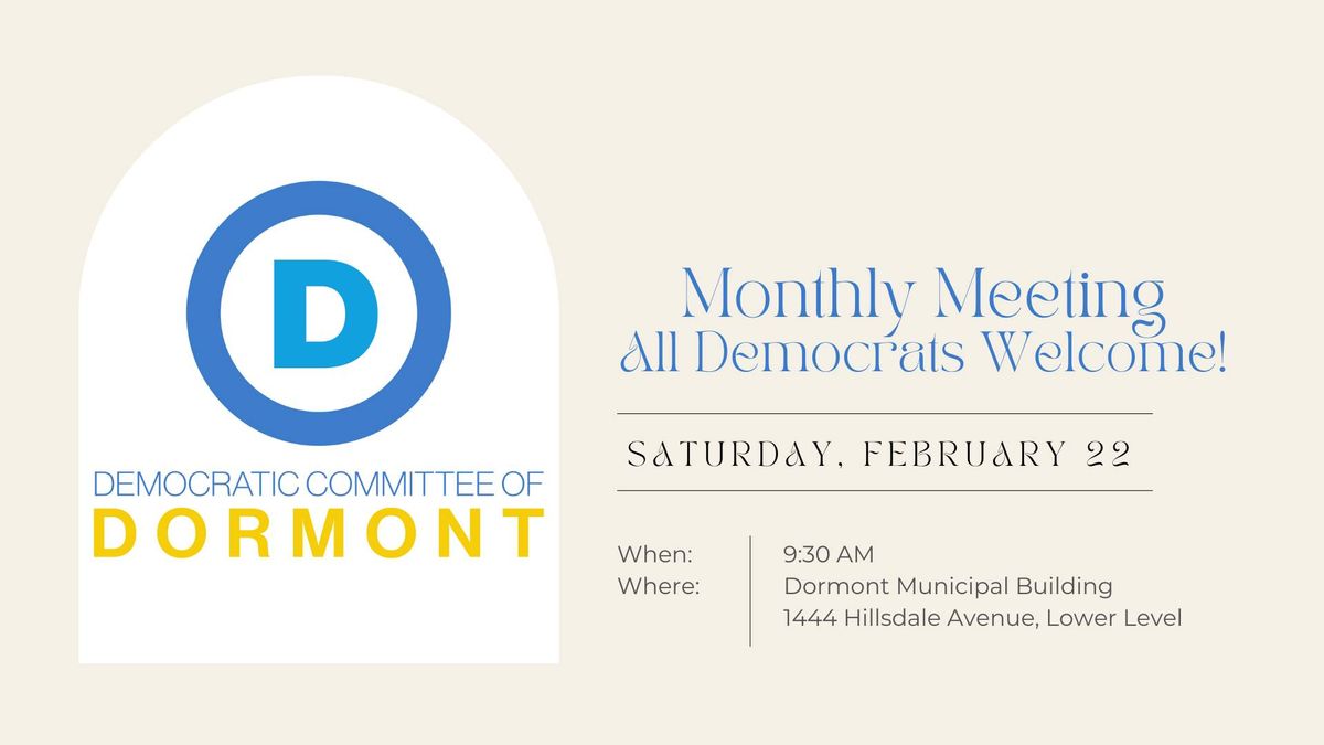 February Meeting of the Democratic Committee of Dormont