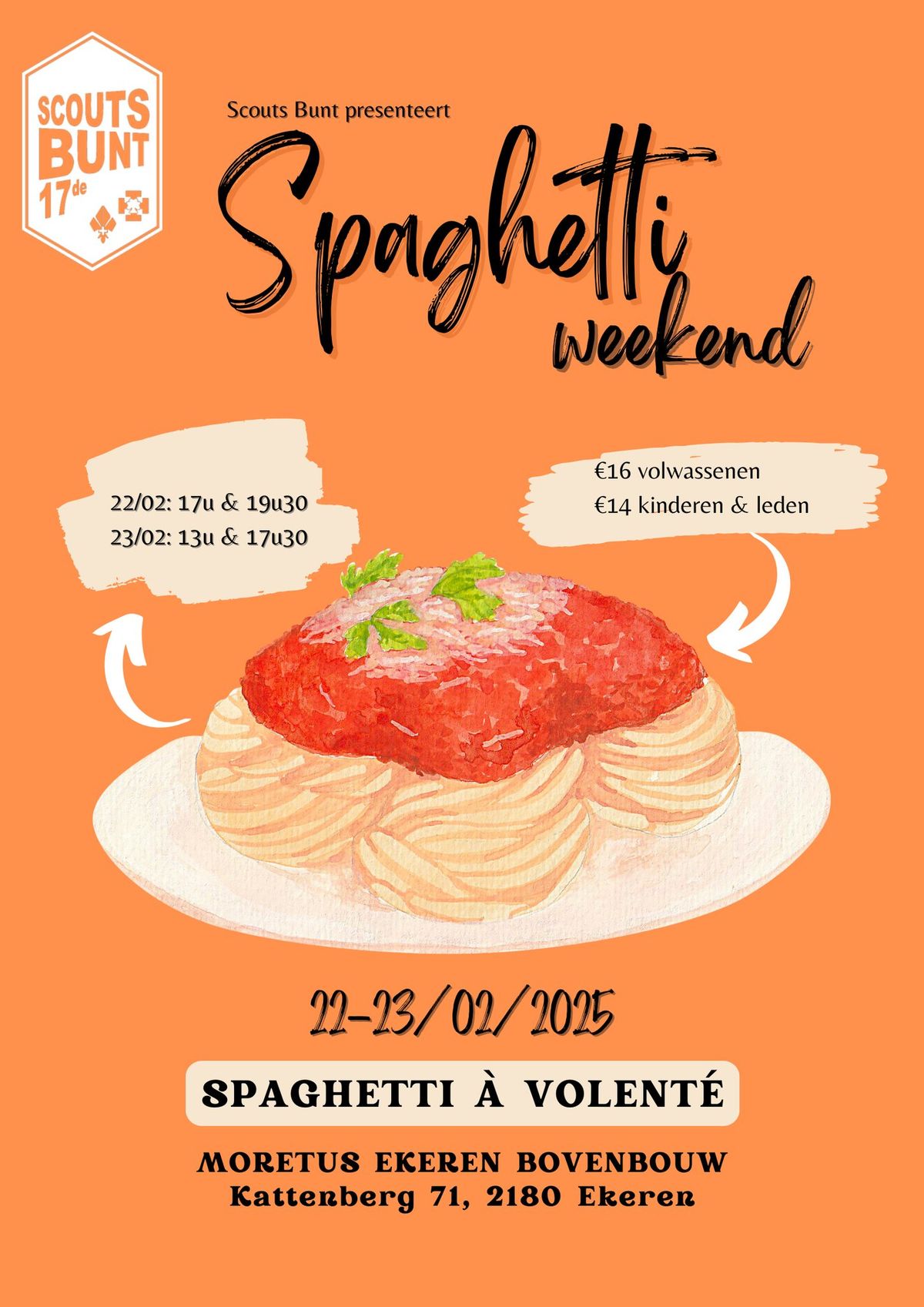 Spaghettiweekend Scouts Bunt