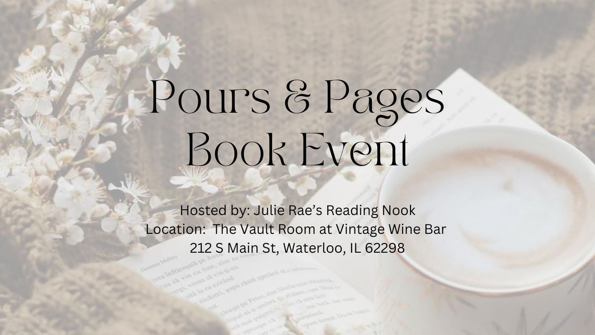 Pours & Pages Book Event