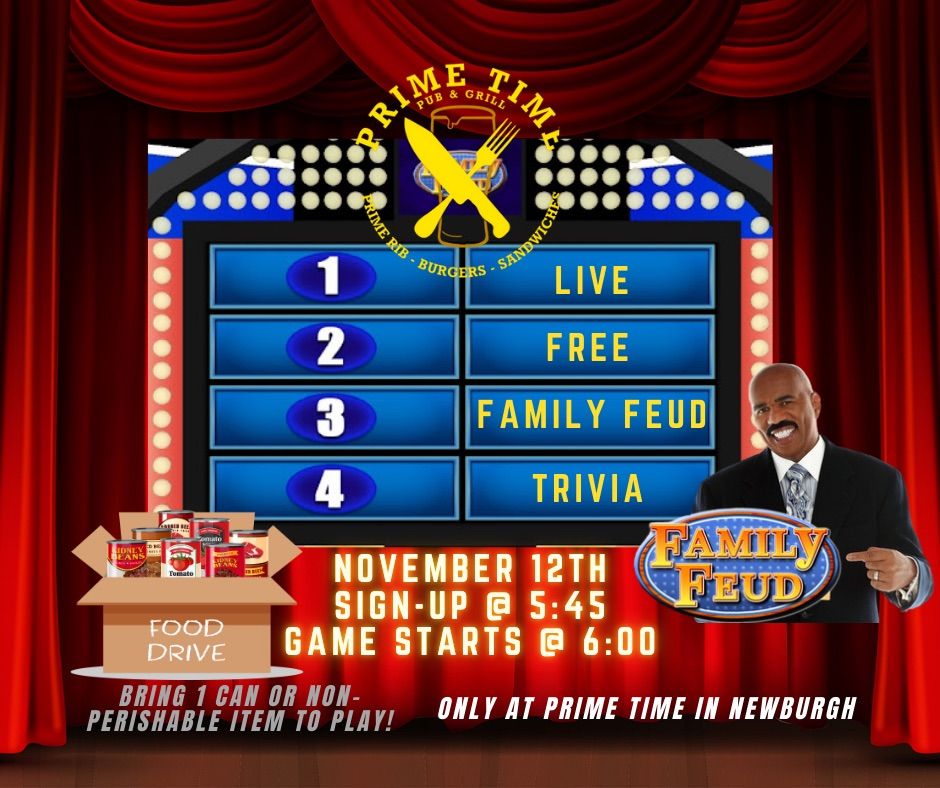 Family Feud Night! TRI STATE FOOD BANK FOOD DRIVE!