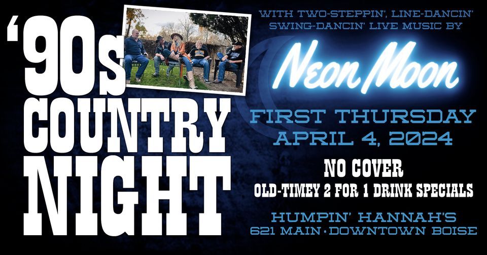 90's Country Night with Live Music by Neon Moon!