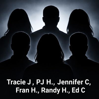 TRACIE J, PJ H., JENNIFER C, FRAN H, RANDY H, ED C