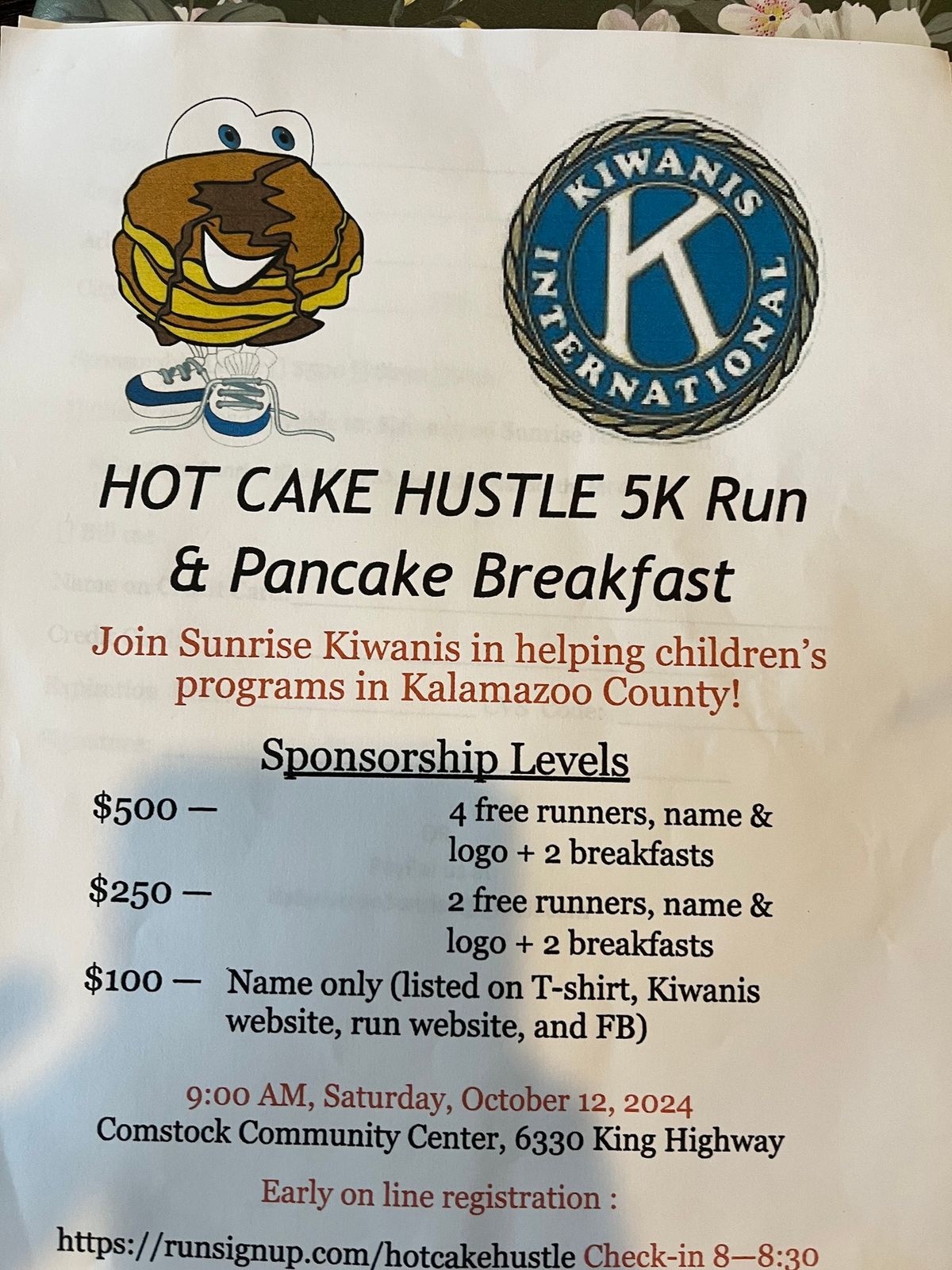 Hotcake Hustle 5K Run & Pancake Breakfast 