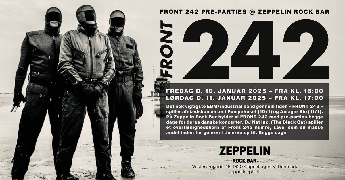 FRONT 242 Pre-party @ Zeppelin Rock Bar