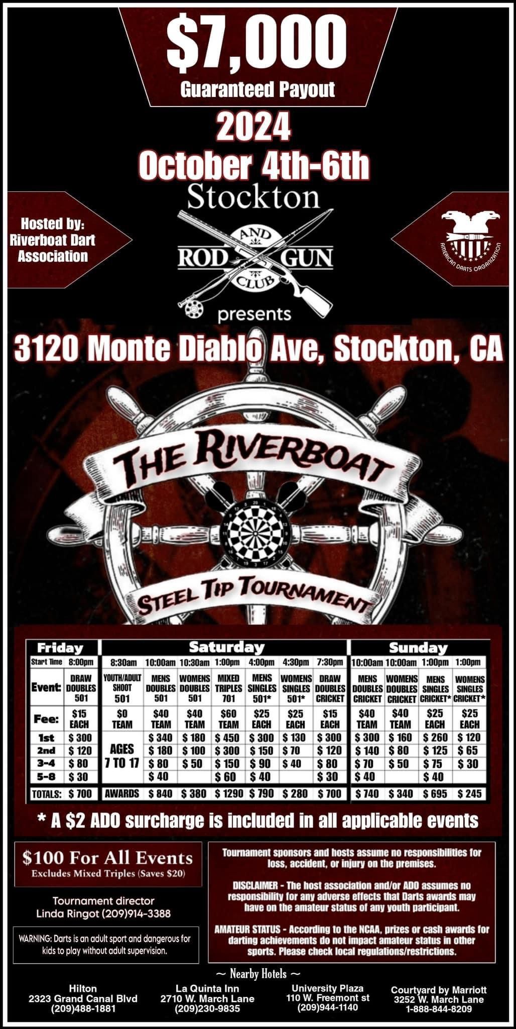 The Riverboat Steel Tip Tournament