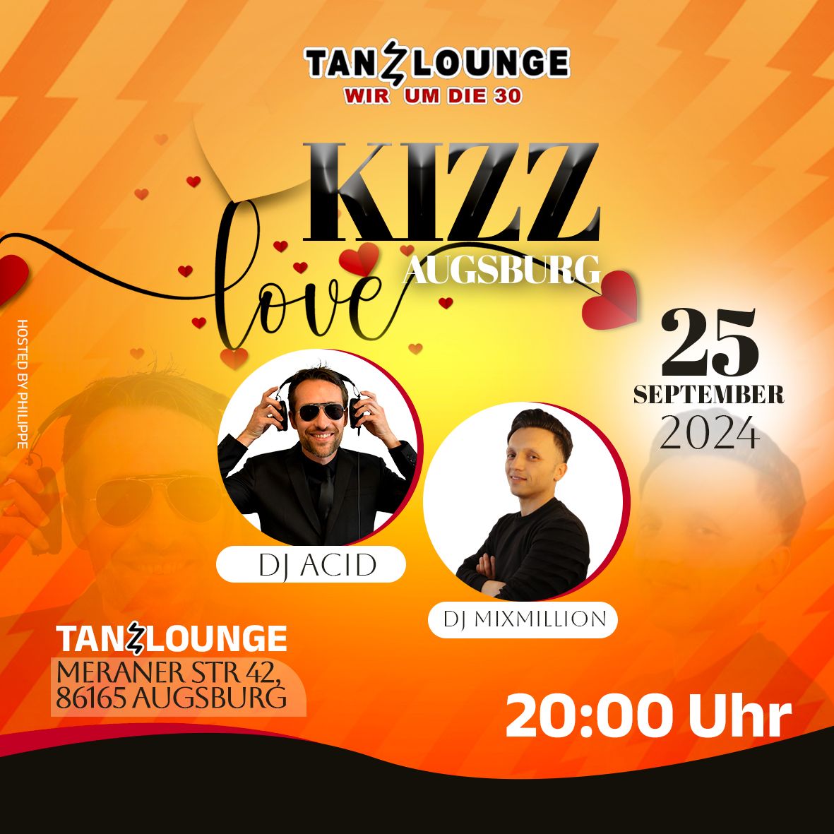 KIZZLOVE IN TANZLOUNGE "WIR UM DIE 30" AUGSBURG 